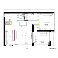 Plan appartement Projet 1 nouvelle cloisons