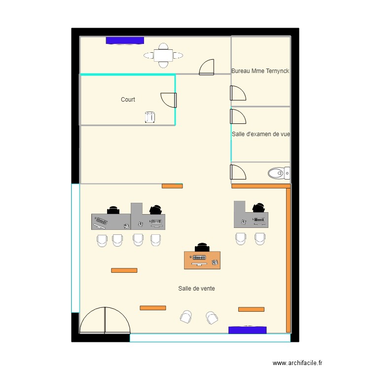 plan magasin optic 2000. Plan de 0 pièce et 0 m2