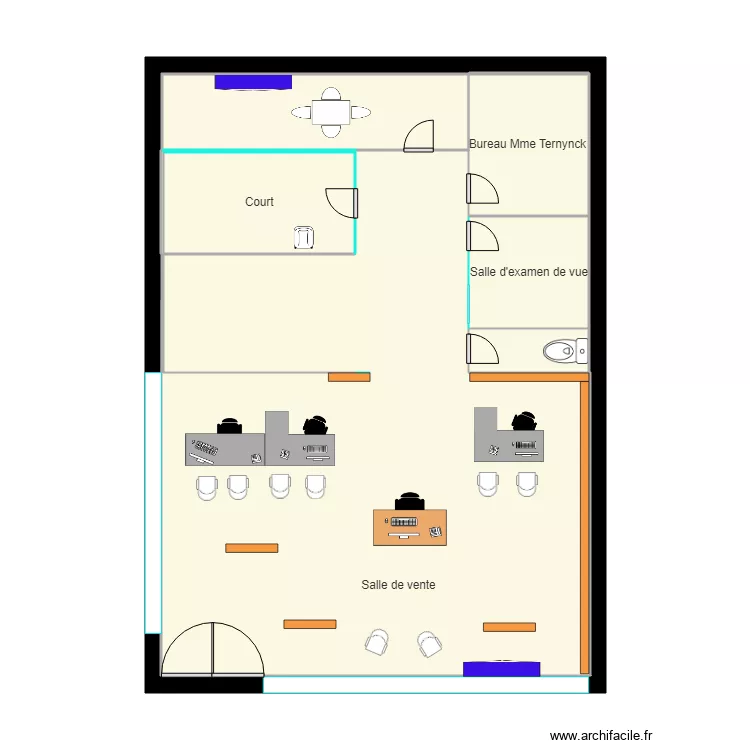 plan magasin optic 2000. Plan de 