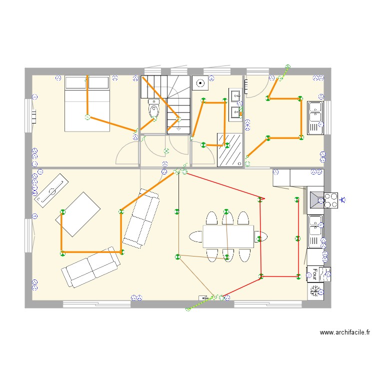 meillac. Plan de 2 pièces et 80 m2