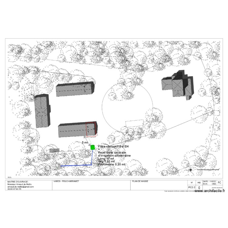 De mellis. Plan de 0 pièce et 0 m2