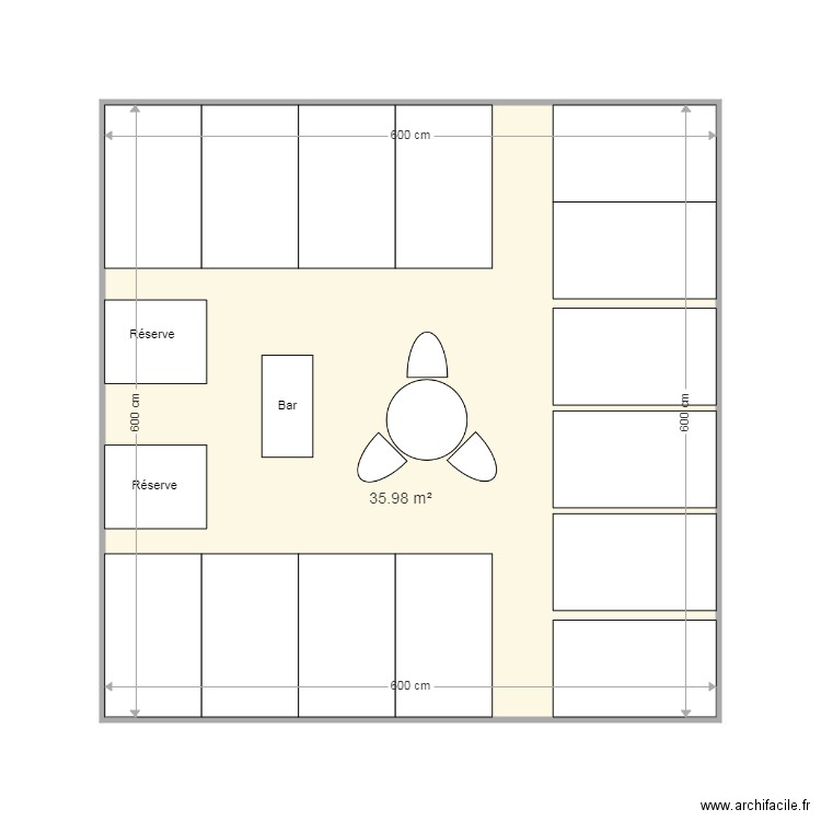 36m2 14 bank. Plan de 0 pièce et 0 m2