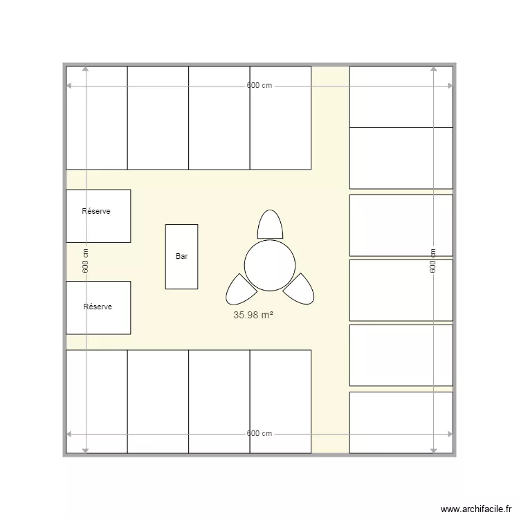 36m2 14 bank. Plan de 36m2 14 bank. Plan de