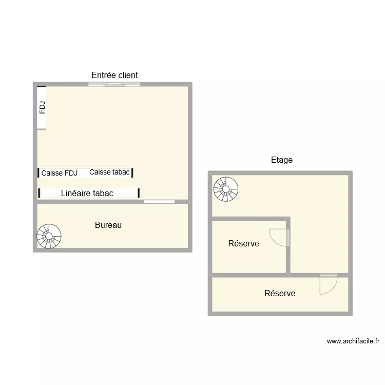 TABAC LE VOLTIGEUR. Plan de TABAC LE VOLTIGEUR. Plan de