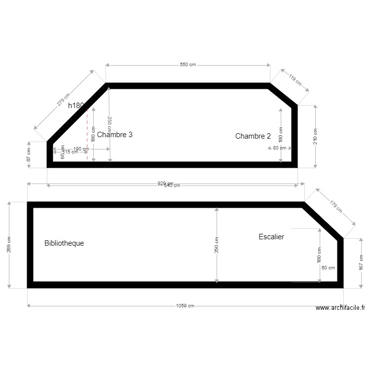 Coupe caenghen. Plan de 0 pièce et 0 m2