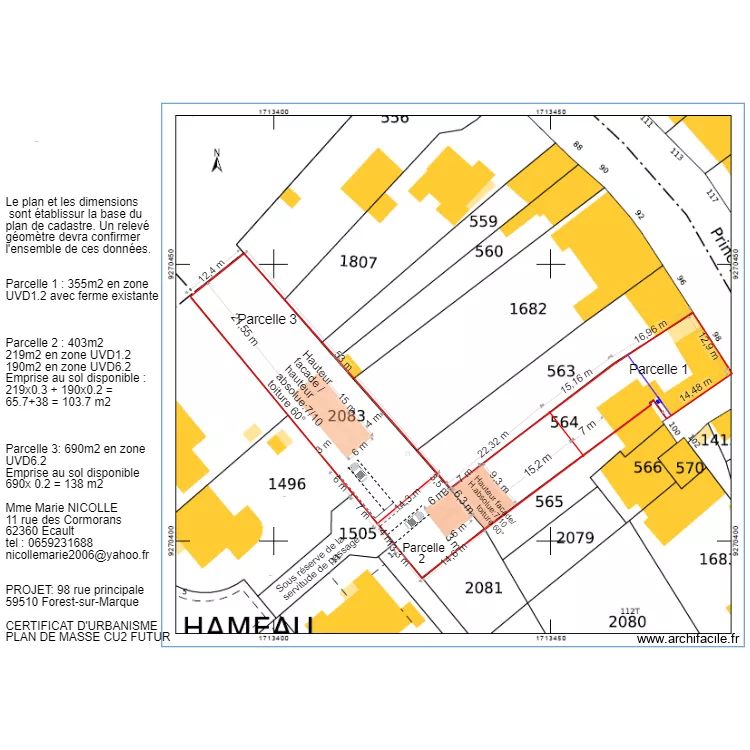  DP2 division. Plan de 