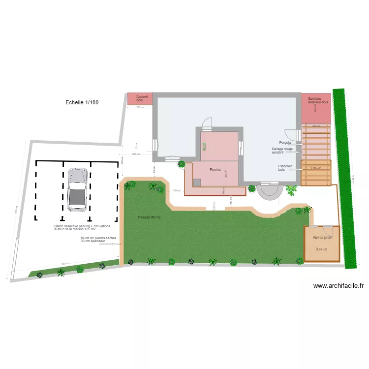 Six Fours les Plages  am&eacute;nagement ext&eacute;rieur Projet 3. Plan de 