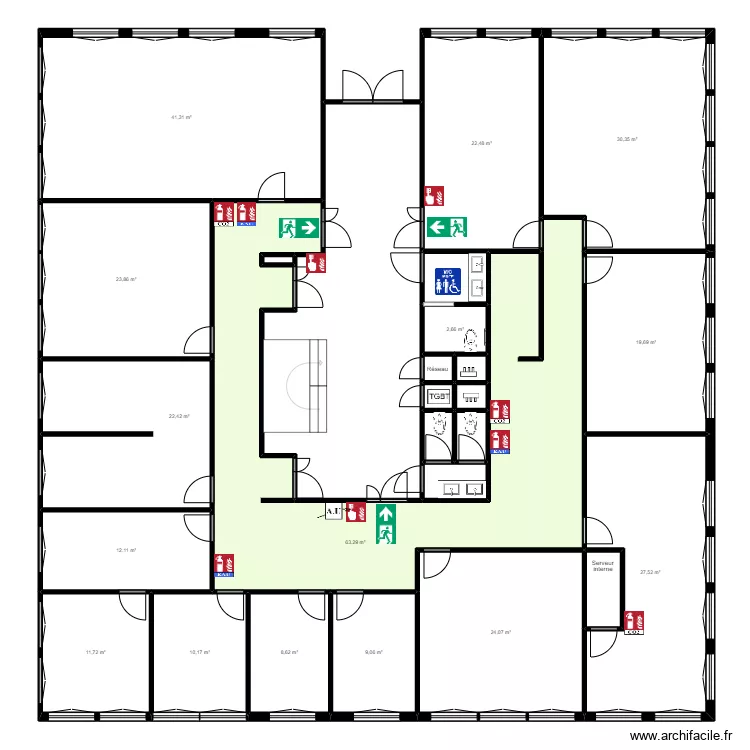 Griffon accessibilit&eacute;. Plan de 