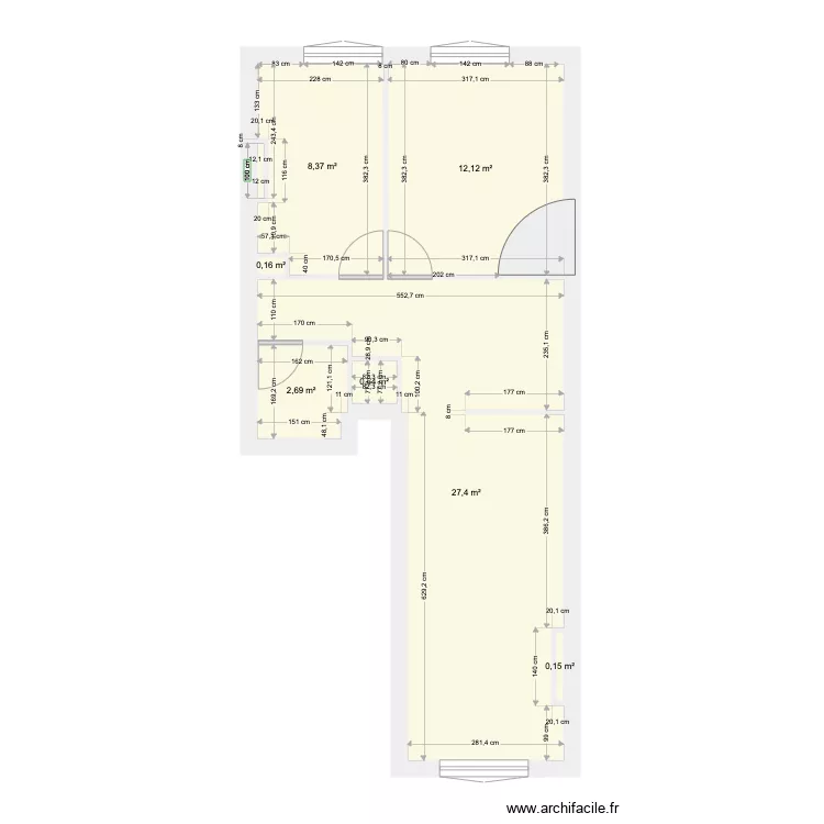 Ghighi St Jer&ocirc;me. Plan de 