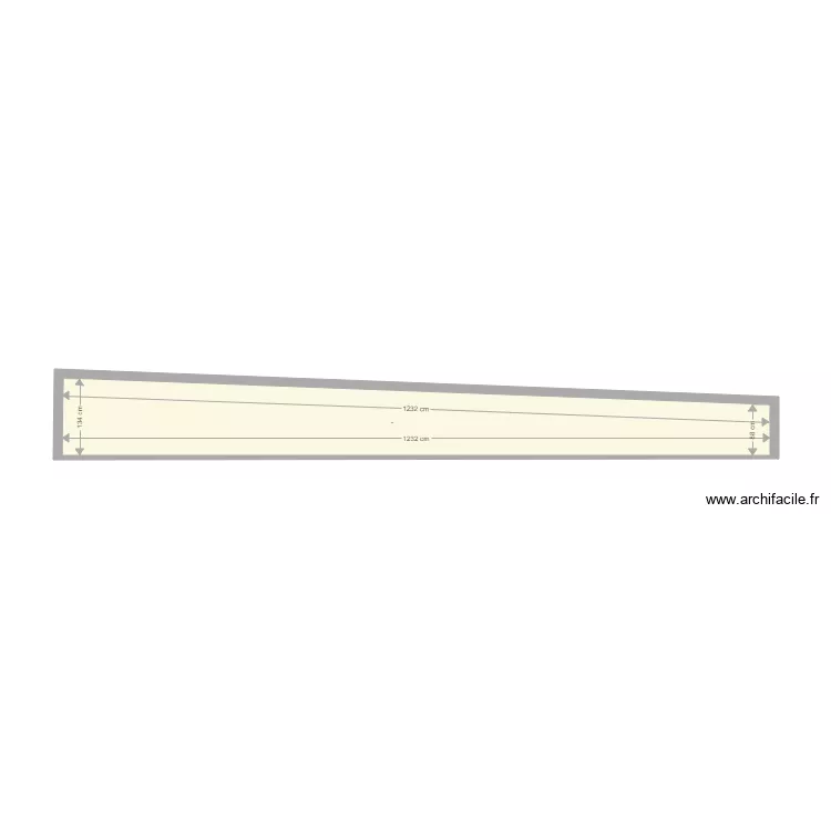 surface corridor . Plan de 