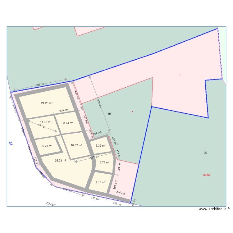 new Castil. Plan de 0 pièce et 0 m2