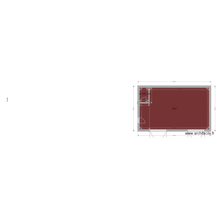 garage. Plan de 0 pièce et 0 m2