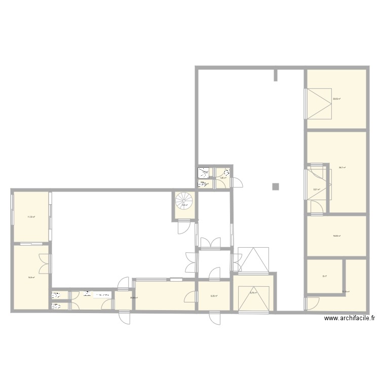 Case G. Plan de 0 pièce et 0 m2