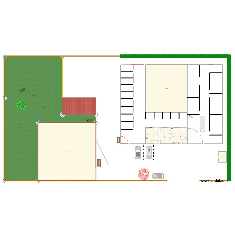 ecurie. Plan de 0 pièce et 0 m2