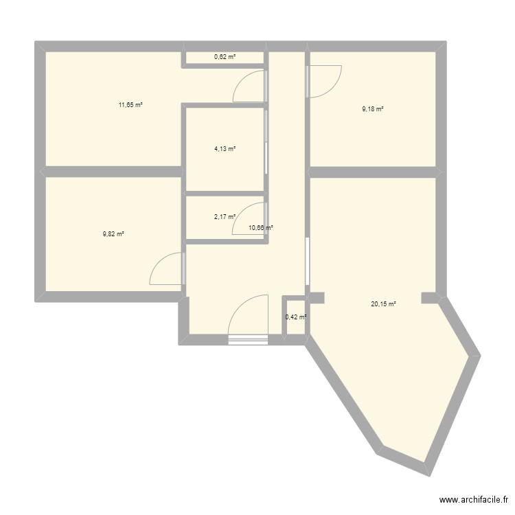 4 av Auguste Renoir. Plan de 0 pièce et 0 m2