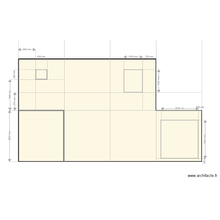 7m 3 vid. Plan de 0 pièce et 0 m2