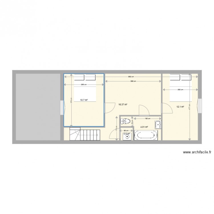 Raph 7x1xetage. Plan de 0 pièce et 0 m2