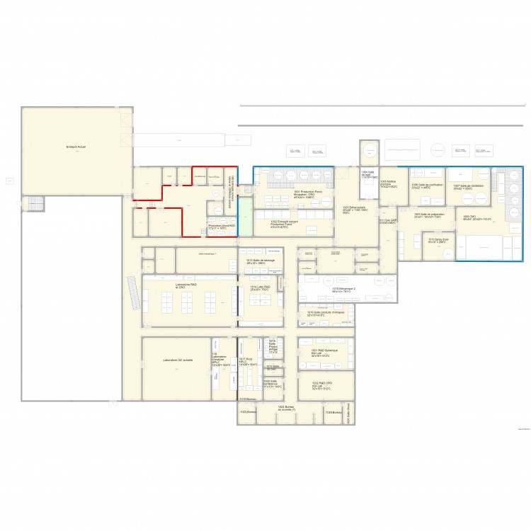 V9964 Agrandissement  Fonct CROCMO GMP dans 15 000p2  V9964. Plan de 0 pièce et 0 m2