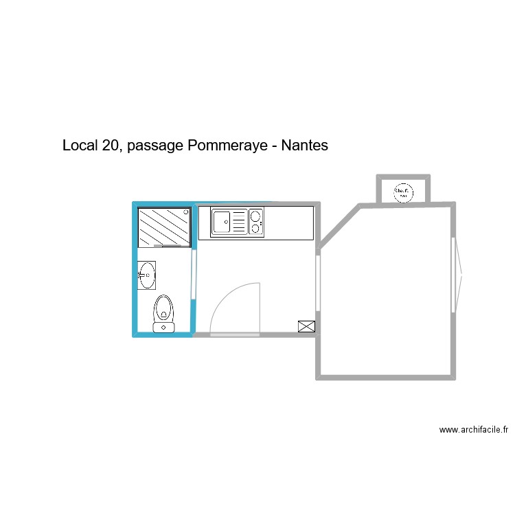 20 passage Pommeraye - Nantes. Plan de 0 pièce et 0 m2