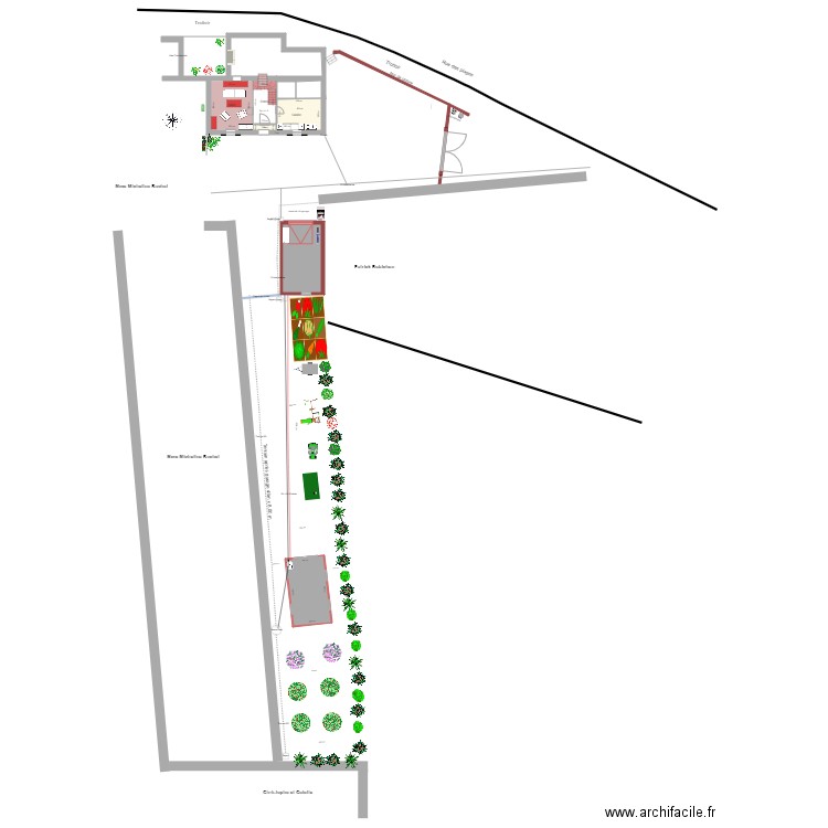 Realisation 2023. Plan de 7 pièces et 184 m2