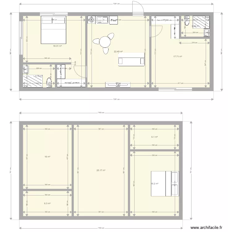 20m2. Plan de 20m2. Plan de
