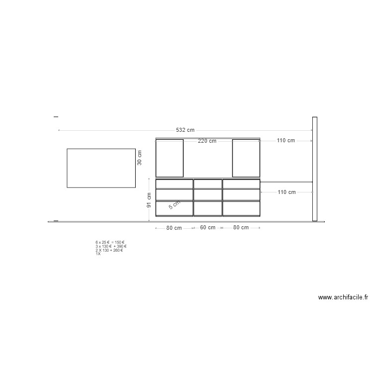 mur salle a manger 2. Plan de 0 pièce et 0 m2