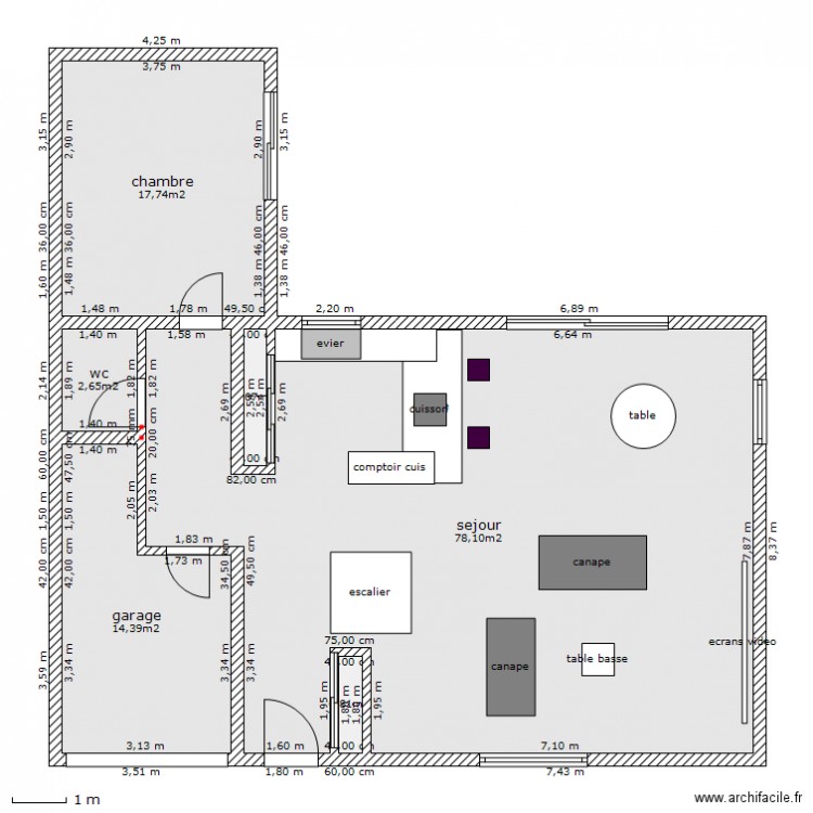 maison rdc. Plan de 0 pièce et 0 m2