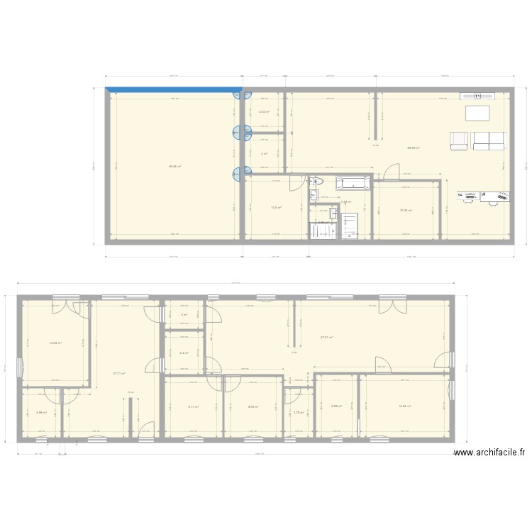 Maison2 ac bureau. Plan de 0 pièce et 0 m2