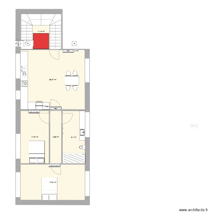 Appartement 29 Archi. Plan de 0 pièce et 0 m2