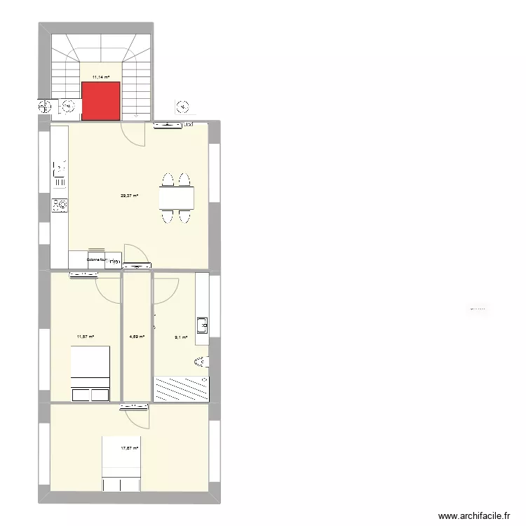 Appartement 29 Archi. Plan de 
