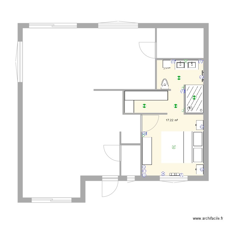 Suite parentale Cindy Et Jeremy. Plan de 0 pièce et 0 m2