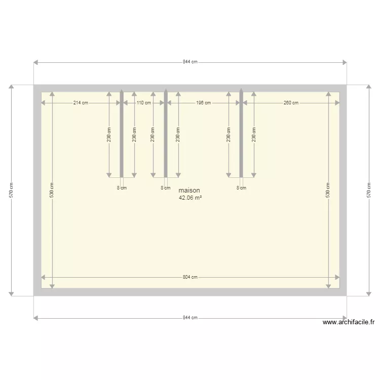 maison. Plan de maison. Plan de