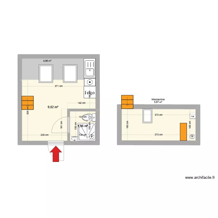 7 Marne Nantes Apr&egrave;s travaux. Plan de 
