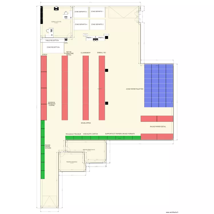 Entrepot Nanterre equipe. Plan de Entrepot Nanterre equipe. Plan de