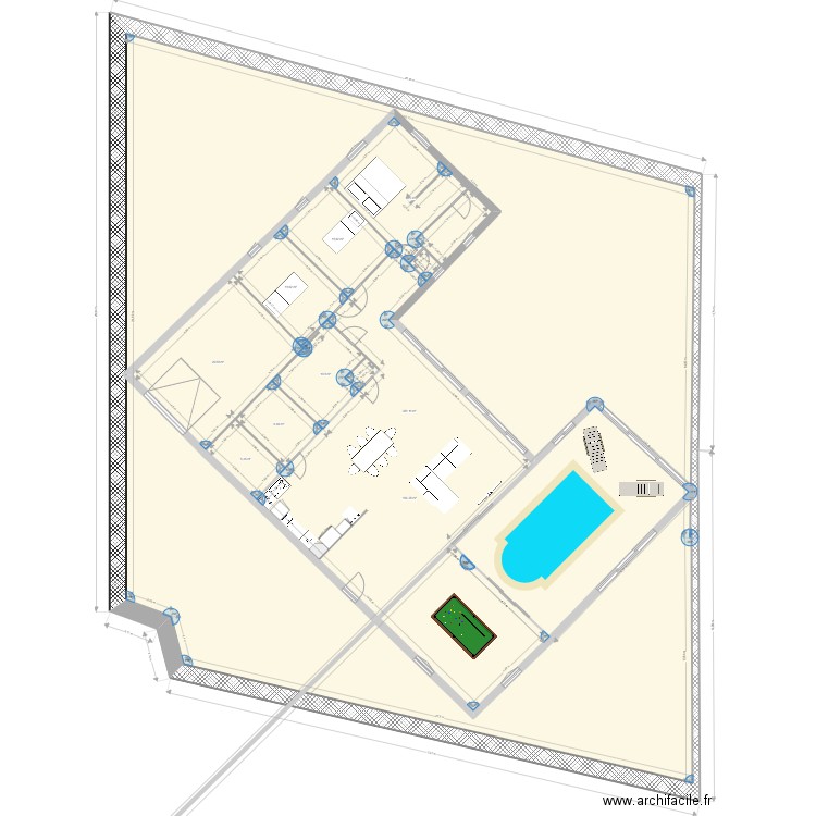 Plan St Jean. Plan de 10 pièces et 840 m2