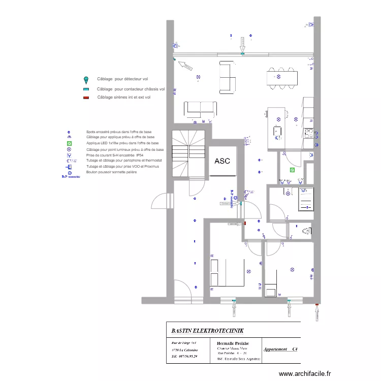 Appartement Meuse View appartement C4. Plan de 