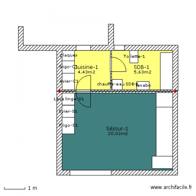 Rez de chaussée. Plan de 0 pièce et 0 m2