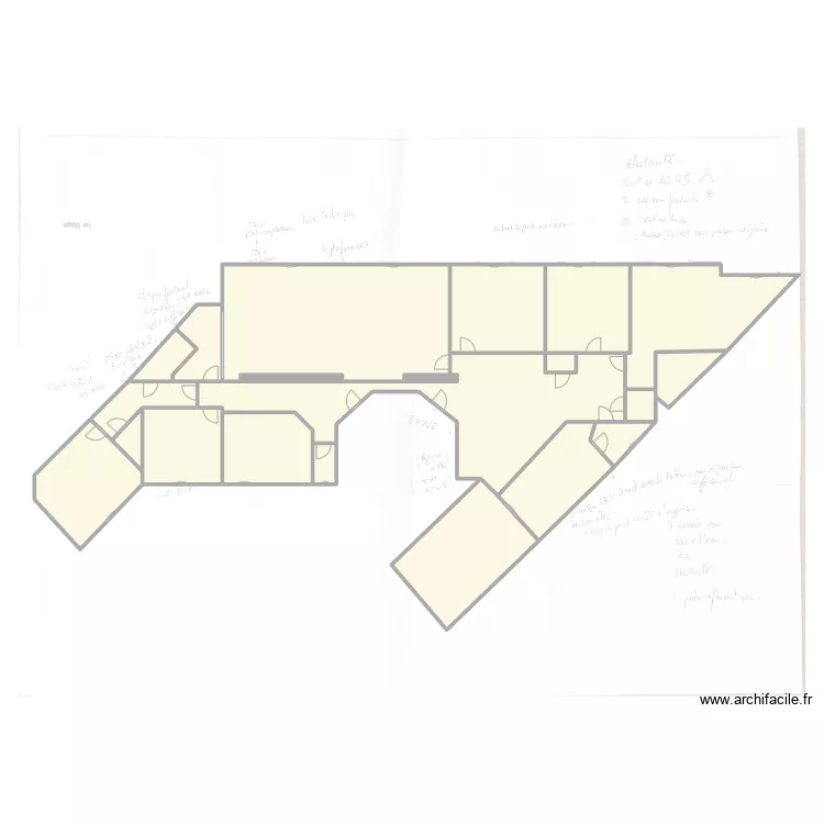 Cabinet dentaire main. Plan de 