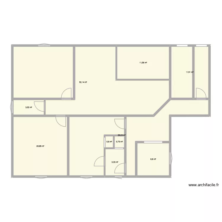 Plan Etage ALIBANDENG. Plan de 10  et 140 m²