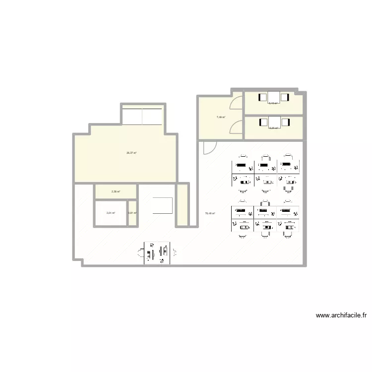 LHH - Argand 2. Plan de 8 et 127 m² LHH - Argand 2. Plan de 8 et 127 m²