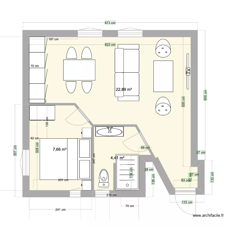 Saint Hilaire 1 V2. Plan de 