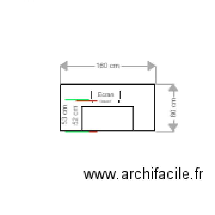 bureau vue de dessus. Plan de 0 pièce et 0 m2