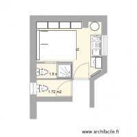 Studio 2628 Douche  et toilette