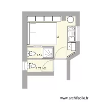 Studio 2628 Douche  et toilette