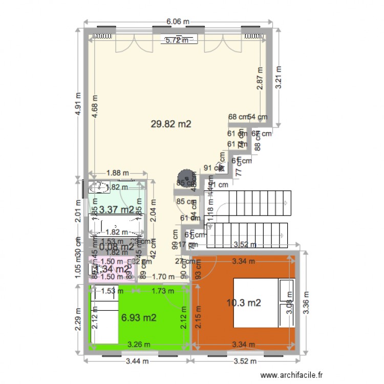 APPARTEMENT CHRISTINIA AVEC LES COTES . Plan de 0 pièce et 0 m2