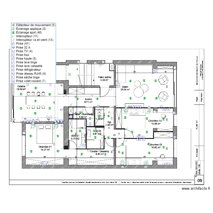 R+1. Plan de 0 pièce et 0 m2