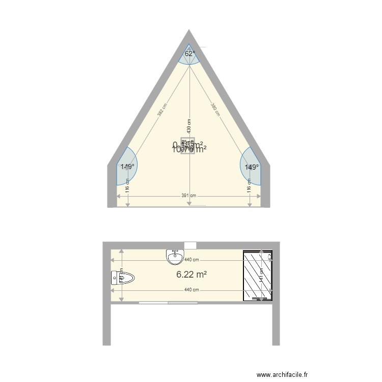 HIRIDJEE. Plan de 0 pièce et 0 m2