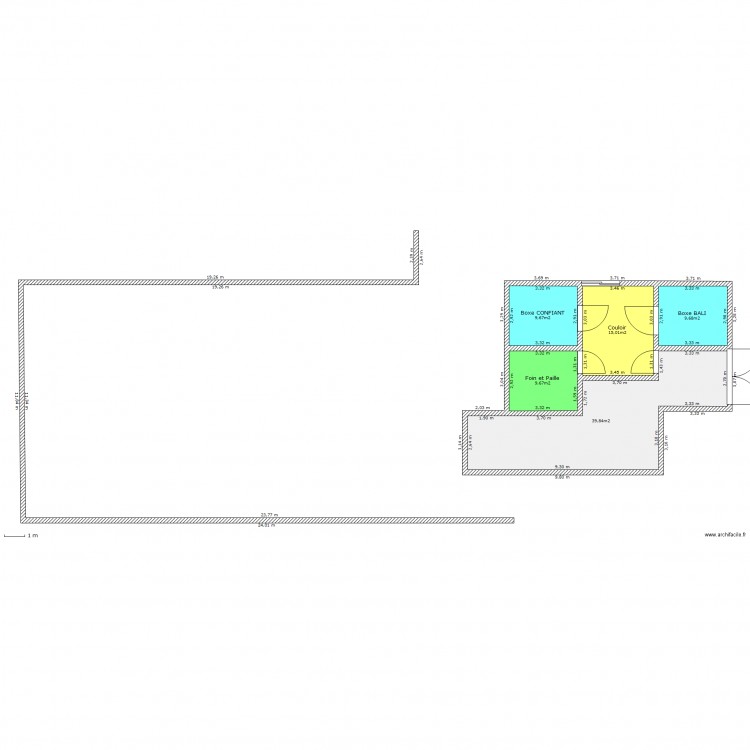 Ecurie Actuelle. Plan de 0 pièce et 0 m2