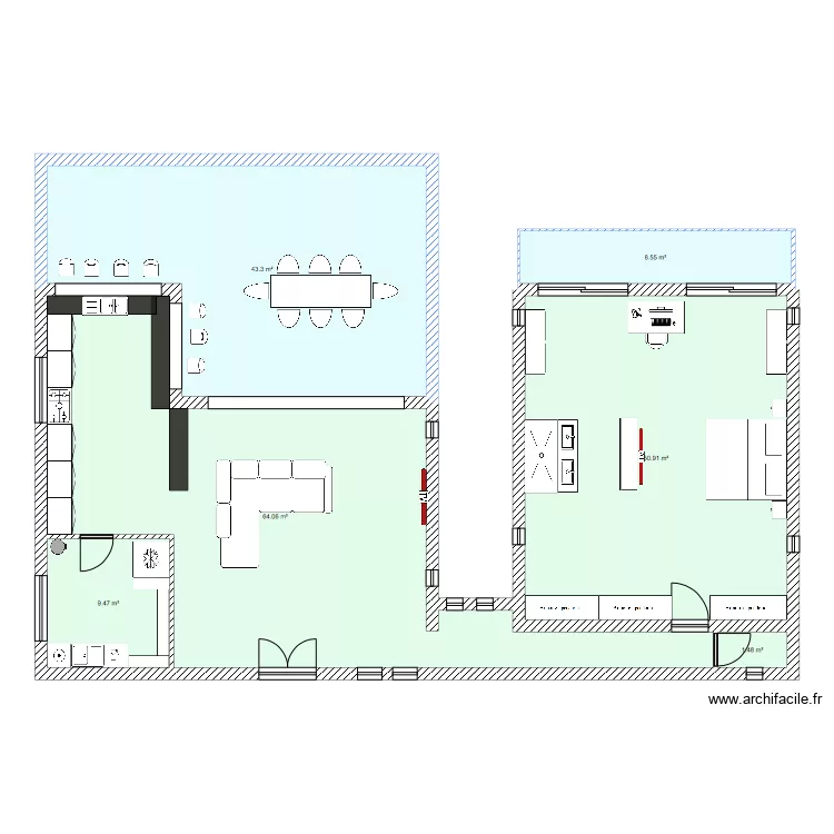 Maison projet. Plan de Maison projet. Plan de