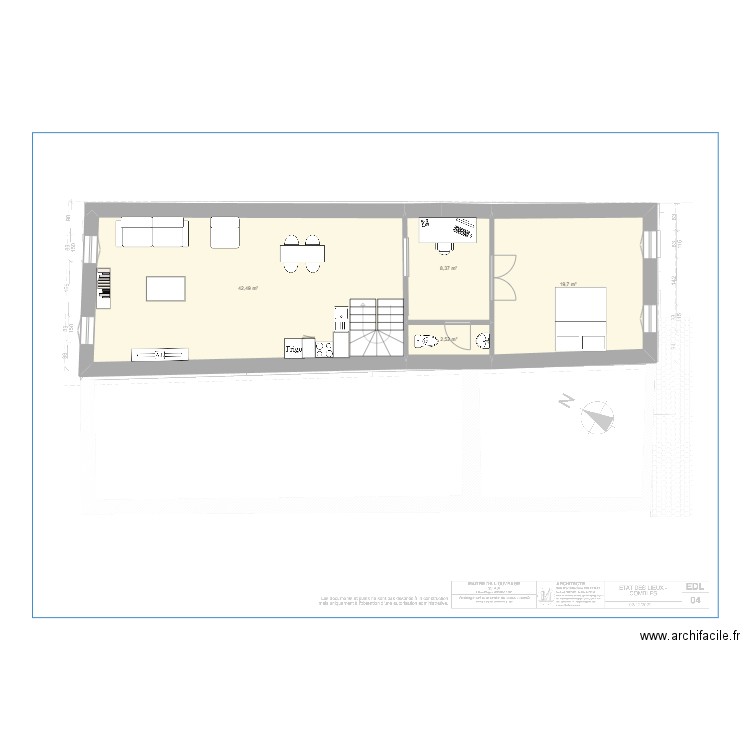 2eme etage. Plan de 0 pièce et 0 m2